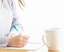 患者様による手紙の作成